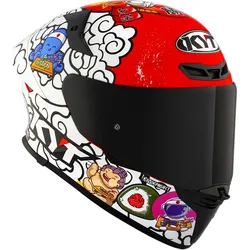 KYT TT-Revo Sushi Time, Integralhelm - Rot/Weiß/Blau - XXL