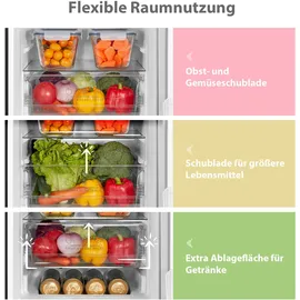 Comfee RCB169DK3 Kühl-Gefrierkombination (174 l, 1500 mm hoch, Schwarz)