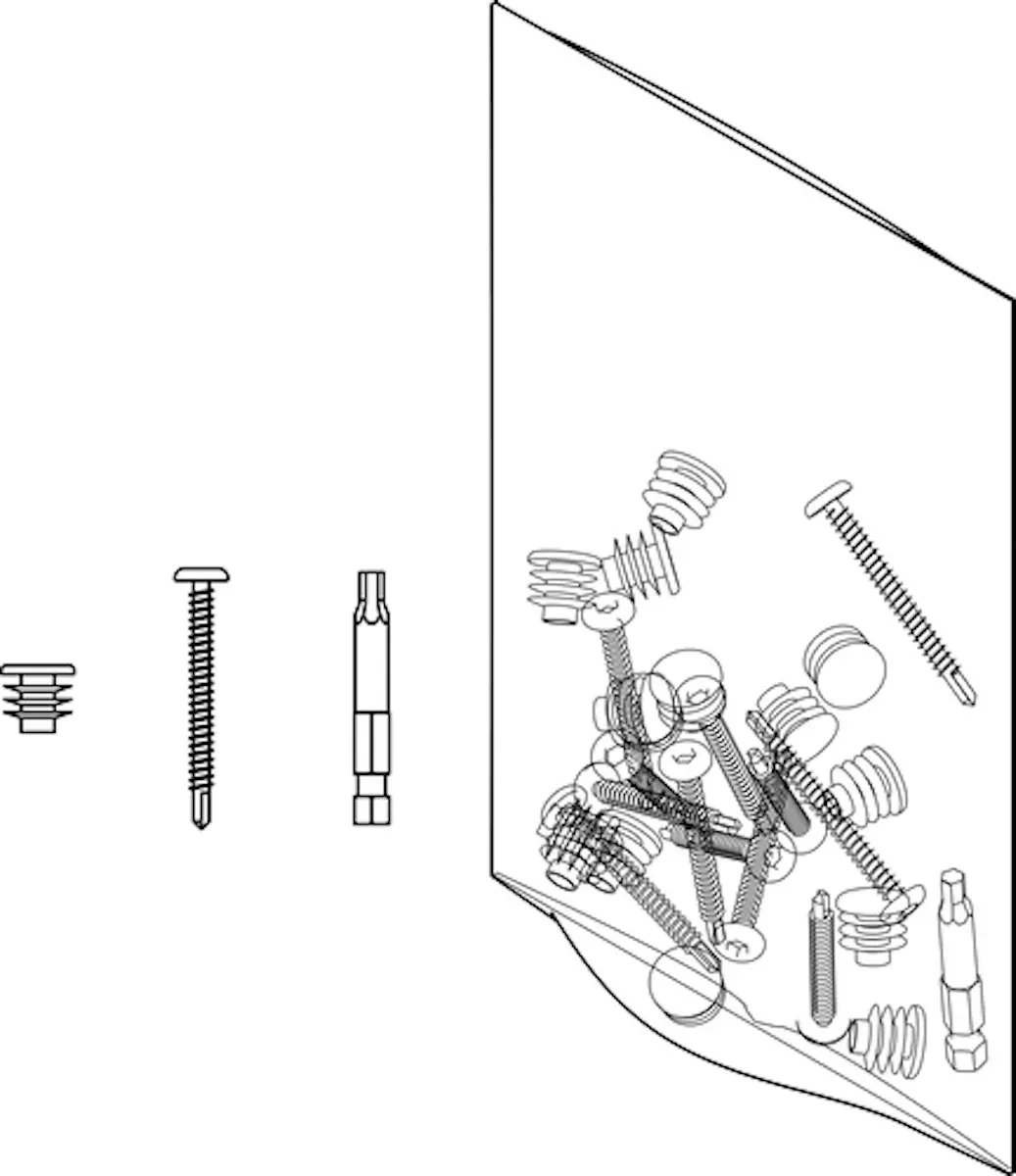 OSMO HPL Zubehörbeutel für 7 Aluminiumprofile