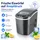 mspoint Eiswürfelmaschine Eiswürfelbereiter Eiswürfel Ice Maker Eis Maschine Icemaker Dunkelgrau