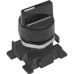 Riegler Kurzer Drehhebel, schwarz, 2 Stellungen, monostabil