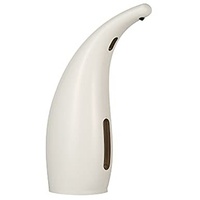 Weißer automatischer Seifenspender, berührungsloser Seifenspender mit intelligentem Sensor, wasserdichter elektrischer Seifenspender für Badezimmer/Küche (300 ml)