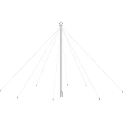 vidaXL Weihnachtsbaum-Lichterketten Indoor Outdoor 800 LEDs Bunt 5 m