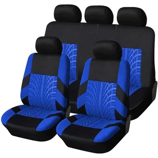 WXEXUDIN Auto Sitzbezug Für VW T-ROC SUV/R-Line (A11) 2017-2022,Vorne Und Hinten Auto-Schonbezüge Set Wasserdichtes Atmungsaktiv Autositzbezüge Sitzschutz Zubehör,E/Blue