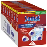 Somat Maschinenreiniger Tabs Anti-Kalk (7x12 WL), Spülmaschinenreiniger für monatlichen Gebrauch, Reinigungs-Tabs für die Spülmaschine, kein extra Spülgang
