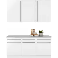 WIHO KÜCHEN Küchenzeile Chicago 180 cm weiß