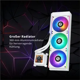 Lian Li HydroShift LCD 360R, CPU Wasserkühler, Weiss