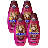 4x Schauma Kraft & Vitalität Shampoo mit Biotin 400ml