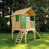 AXI Spielhaus Laura Braun/Grün mit Rutsche Hellgrün 318 x 272 x 191 cm FSC®