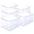 BigDean 5x Stabile Kunststoffbox ohne Deckel Eurobox Dreh Stapelbar) 44x35x24cm passt in Kastenregale
