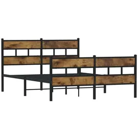 vidaXL Metallbett 140 x 200 cm Braun