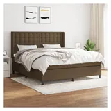 vidaXL Boxspringbett 180 x 200 cm Dunkelbraun