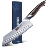 HOSHANHO Santoku Messer, Japanische Küchenmesser Kochmesser Profi Messer, AUS-10 Scharfe Messerklinge Ergonomischer Geschenkbox