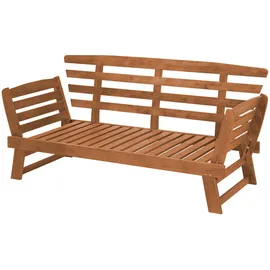 Beliani Gartenbank 210 x 82 x 0 cm Braun