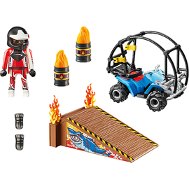 Playmobil Stuntshow Starter Pack Stuntshow Quad mit Feuerrampe 70820