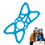 kdkskss Ersatz-Silikonbänder Für Fahrrad-Handyhalter Und Motorrad, Sicherheits-Silikonband, Zubehör Für Fahrrad-Handyhalterungen, Ersatz-Gumminetz Für Fahrräder, Motorräder, Lenker Und Roller (Blau)