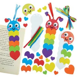 Raupe Regenbogen Liebesherz Lesezeichen Kits  (Pro Set 8) Bastelaktivitäten Valentinstag