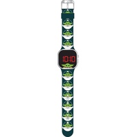 Accutime Accutime, Armbanduhr, LED-Kinderuhr The Mandalorian Baby-Yoda (grün), Digitaluhr mit LED-Anzeige für Uhrzeit u..., Grün, (Digitaluhr)