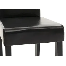 Mendler Esszimmerstuhl Littau Kunstleder schwarz 6er Set
