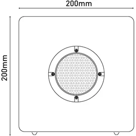 NÄVE LED-Dekoleuchte Würfel mit Bluetooth Cube Weiß eckig