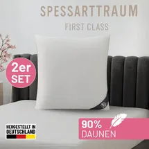SPESSARTTRAUM Kissen-Set FIRST CLASS 60 x 60 cm Weiß