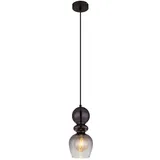 GLOBO Clarity 1-flg. E27 30 cm rund schwarz