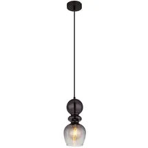 GLOBO Clarity 1-flg. E27 30 cm rund schwarz