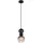 GLOBO Clarity 1-flg. E27 30 cm rund schwarz