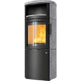 Kaminofen HARK 44-5.8 GT ECOplus 8 kW - Ofenkacheln: Specksteinverkleidung - Korpus: graphit