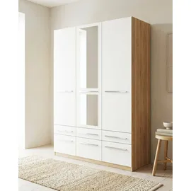 Priess Wäscheschrank Barcelona 140 x 193 x 54 cm Weiß