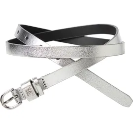 Tommy Hilfiger Damengürtel Leder schwarz/silber 100