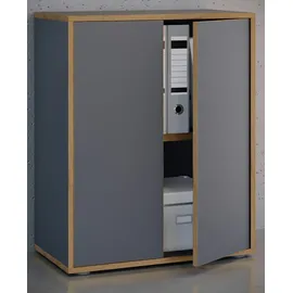 VCM Salia Aktenschrank 60 x 74 x 33 cm schwarz