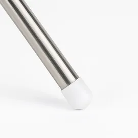 Relaxdays Bügelwäscheständer, für 27 Bügel, klappbar, 15 kg belastbar, Wäschestandtrockner, HxD:143x56 cm, weiß/Silber