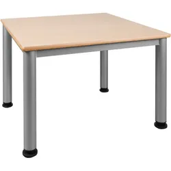 Quadratischer Tisch, Platte mit Schichtstoff