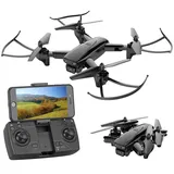 Simulus Faltbarer WiFi-FPV-Quadrocopter mit HD Kamera, Optical Flow, App