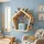BABY VIVO Kinderregal Fünfeck aus Holz für Toniebox mit magnetischer Aufbewahrung für über 68 Tonies