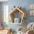 BABY VIVO Kinderregal Fünfeck aus Holz für Toniebox mit magnetischer Aufbewahrung für über 68 Tonies