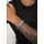 KUZZOI Zopfgliederarmband Herren Silber 21 cm