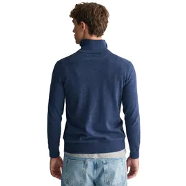 GANT Herren »CLASSIC COTTON HALF ZIP«, Strickpullover, Baumwolle Jeansblau Melange,