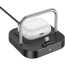 HOCO 2in1 Tischladegerät CQ16B USB-C & Wireless 30W | Gr.: onesize