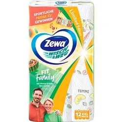 AKTION: Zewa Küchenrollen WISCH&WEG Fit Family 2-lagig, 12 Rollen