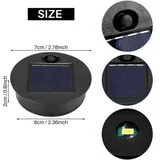 Pcs Ersatz Solar Licht Kopf Outdoor Hängende Laterne Runde Wasserdichte Solar Lichter