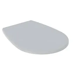 Geberit Renova WC-Sitz 572165010 manhattan, ohne Absenkautomatik, Befestigung von unten, Scharniere Edelstahl