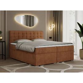MKS Boxspringbett 160 x 200 cm H3 Orange