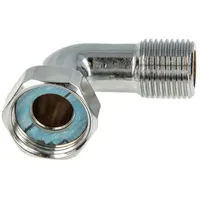 tecuro Winkel-Verschraubung 3/4 Zoll x 1/2 Zoll Messing glanzverchromt