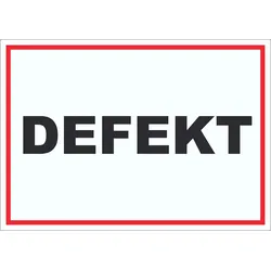 Defekt Aufkleber A1 (594x841mm)