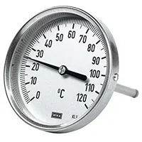 Riegler 102808-5254 Bimetallthermom., hochw. Ausf., L1=160/L2=140 Ø100, 0°C bis 200°C, 1Stk