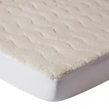 Homescapes Fleece-Matratzentopper 160 x 200 cm weiß