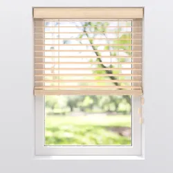 MY HOME Jalousie Bamboo 50 mm – natur, Schnurzug