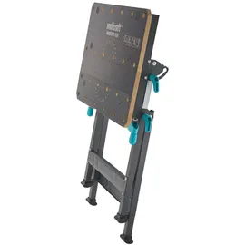WOLFCRAFT Spanntisch Holz 65 x 72 cm grau stufenlos höhenverstellbar